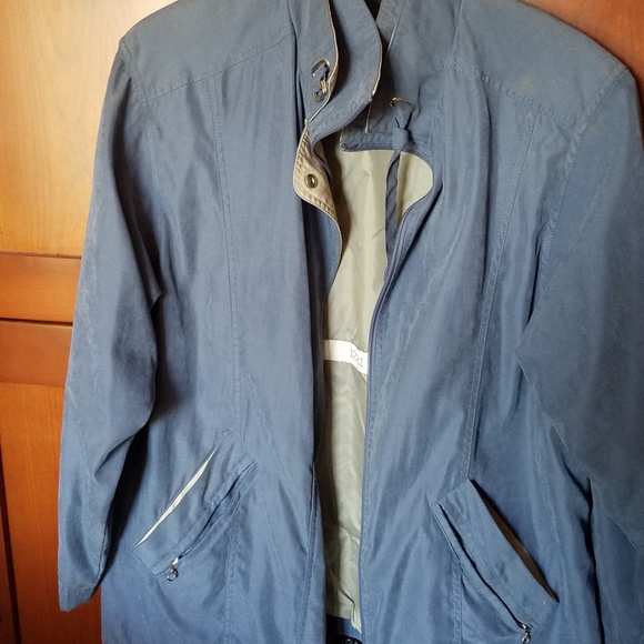 Woman's Blue Outerwear Utility Jacket L - Picture 5 of 6